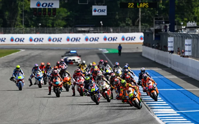 Fermin Aldeguer keluar sebagai pembalap tercepat pada sesi Practice 1 Moto2 Qatar 2023. (MotoGP)
