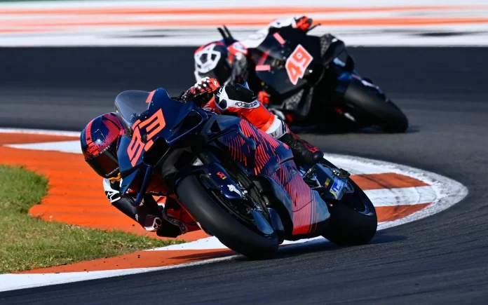 Marc Marquez saat jalani sesi uji coba di MotoGP Valencia pada November 2023 lalu. (Foto: MotoGP)