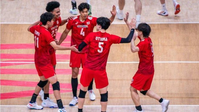 Hasil Jepang vs Perancis VNL 2025 putra (Foto: volleyballworld)