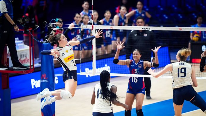 Jadwal dan link nonton liga voli VNL 2025 putri hari ini (Foto: volleyballworld)