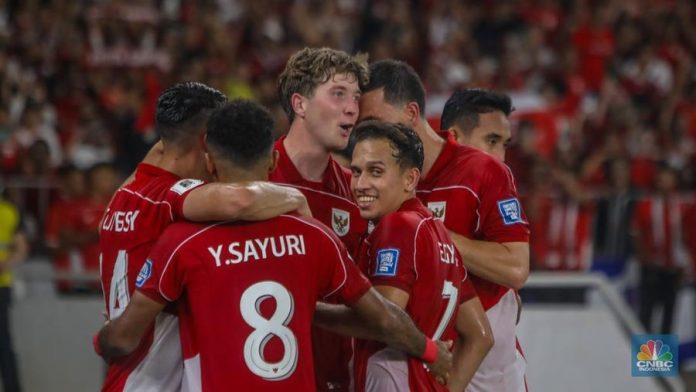 Indonesia Lolos ke Putaran Empat Kualifikasi Piala Dunia 2026 Zona Asia (Foto: CNBC Indonesia/Faisal Rahman)