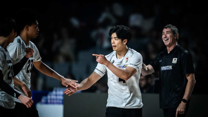 Tim voli putra Jepang menutup pekan kedua VNL 2025 dengan kemenangan telak atas Slovenia. (Foto: volleyballworld)