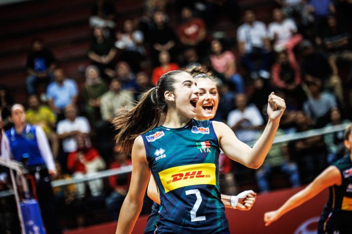 Profil Nicole Piombini. Italia berhasil mengunci gelar juara Kejuaraan Bola Voli Dunia U‑21 Putri 2025 (Foto: fivb)
