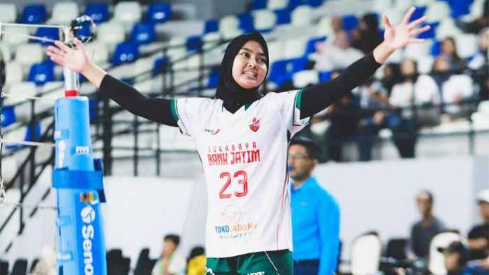 Hasil Livoli Putri 2025 Hari Ini: Bank Jatim Menang 3‑0 atas Mitra Bank Jateng (Foto: Instagram @bjtmvolleyball)