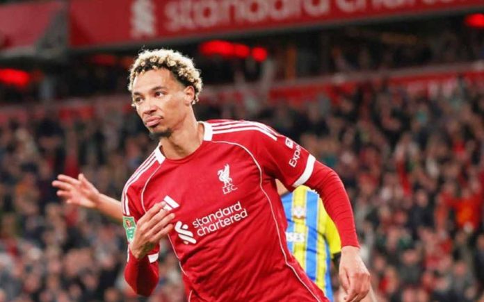 Selebrasi Konyol Hugo Ekitike Bikin Liverpool Murka: Siap-siap Denda Fantastis! (Foto: X @LFCPhoto)