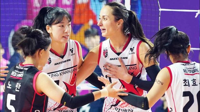 Red Sparks Menang! Eks Tim Megawati Bangkit Kalahkan GS Caltex 3-2 di Liga Voli Korea 2025/2026 (Foto: Instagram.com/red_sparks)