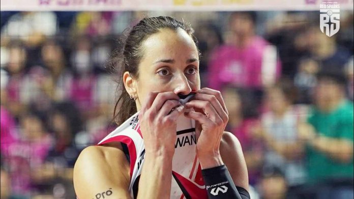 Mengenal Elisa Zanette, Penerus Megawati Hangestri yang Bersinar di Liga Voli Korea Bersama Red Sparks (Foto: Instagram/ Red sparks)