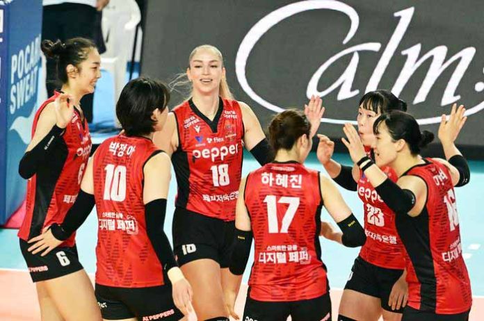 Daftar Pemain AI Peppers di Voli Korea 2025/2026: Nomor & Posisi (Foto: KOVO)